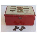 Louis Marx and Co Inc Tinplate Budget Bank with Ke