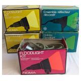 Vintage Noma & GE Holiday Floodlight Kits