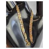 10K Tricolor Gold Bracelet