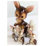 Napco Squirrel Family Figurines
