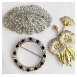 Costume Jewelry Brooches
