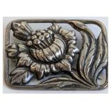Sterling Floral Brooch