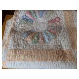 Dresden Plate Patchwork Quilt