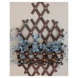 Wood Lattice Wall Pocket