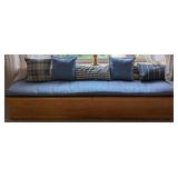Custom Oak Twin Lidded Storage Bench
