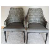Resin Wicker Armchairs