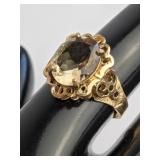 10K Gold & Quartz Cocktail Ring