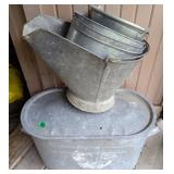 Galvanised Metal Garden Utensils