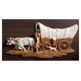 Covered Wagon Relief Plaque