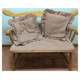 Colonial Revival Spindle Bench
