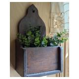 Primitive wood wall box