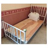 Victorian Revival Metal Twin Bed Frame