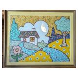 Folk Art Fabric Appliqu© Collage