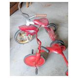 VTG Red Metal Tricycles