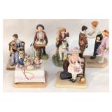 Norman Rockwell Bisque Figurines
