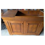 19th C Country Pine Dry Sink Cabinet