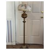 Electrified Brass Floor Lamp