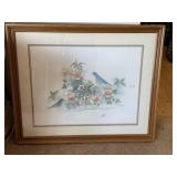 Framed Bluebird Print