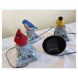 Solar Powered Yard Birds