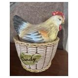 Vintage Hen on Nest Candy Dish (Tilso)