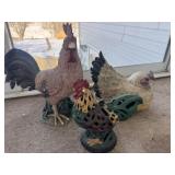 Roosters One Is Cast Iron