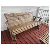 Wooden Glider Bench