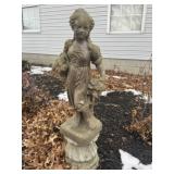 Girl Concrete Statue
