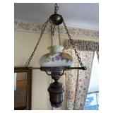 Painted Hurricane Lamp