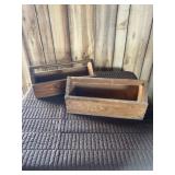 2 17' Long Wood Tool Boxes