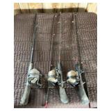 3 Zipco Rods and Reels