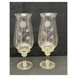 Vintage Princess House Crystal Hurricane Vase