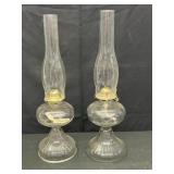 Pair of Vintage Oil Lamps