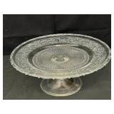 Vintage Inspired Glass Pedestal Cake Stand