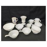 Variety of Miscellaneous Milk Glass