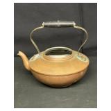 Antique Copper and Brass Tea Kettle