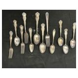 WM Rogers and RC Company Silver Spoons and Forks