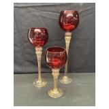 Charisma 24k Gold Hand Painted Red Hurricanes