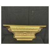 Gold Tone Ornate Wall Shelf