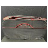 Red and Black Mesh Tote