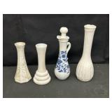 Miscellaneous Milk Glass Vases