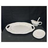 4 Peice Gibson Elite Holiday Platter Set