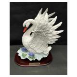 Wellington Collection Hand Painted Bisque Swan