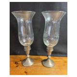 Pair Glass Votives