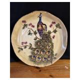 Peacock Platter 14'