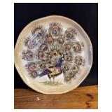 Peacock Platter 18'