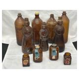 Vintage Miss Butterworth Glass Syrup Bottles