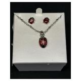 Ladybug Earring and Necklace