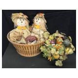 Basket and Fall Decorations