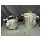 Pressure Cooker and Stainless Steel Stock Pot