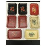 Vintage Hand Painted Tole Trays